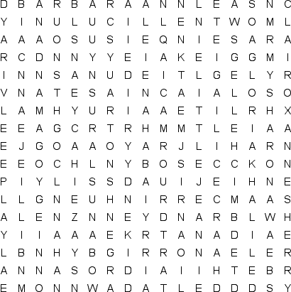 word search puzzle