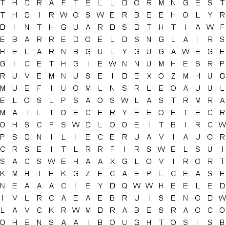 word search puzzle