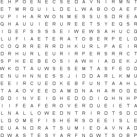 word search puzzle