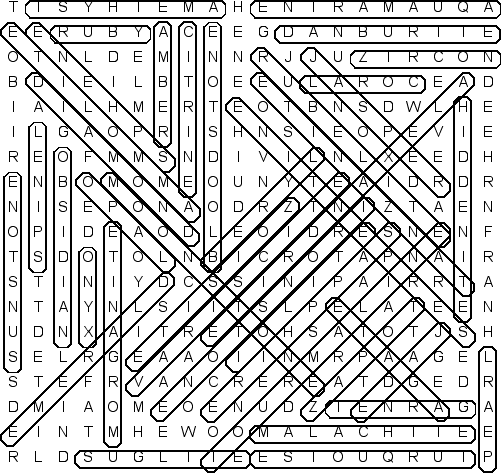 word search puzzle solution