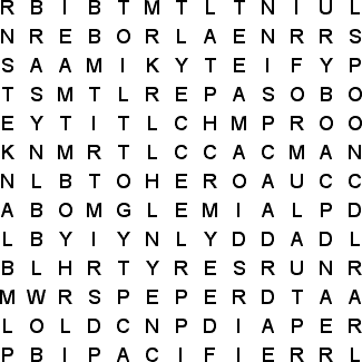 word search puzzle