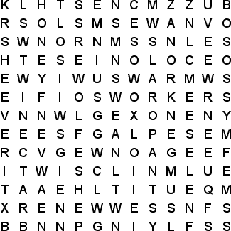 word search puzzle