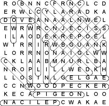 word search puzzle solution