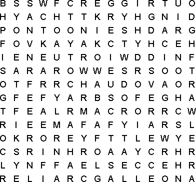 word search puzzle