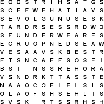 word search puzzle