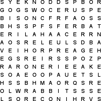 word search puzzle