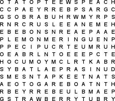 word search puzzle