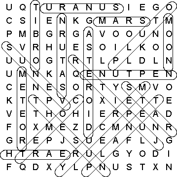 word search puzzle solution