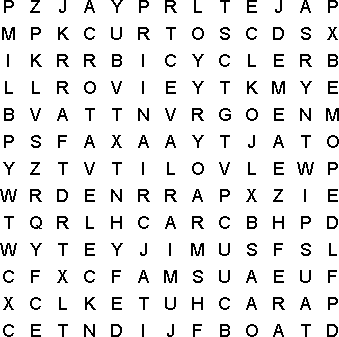 word search puzzle