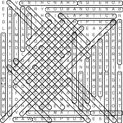 word search puzzle solution