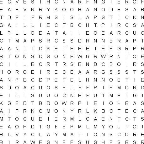 word search puzzle