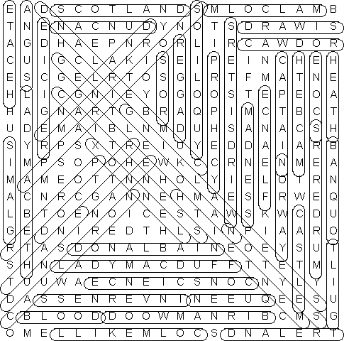 word search puzzle solution