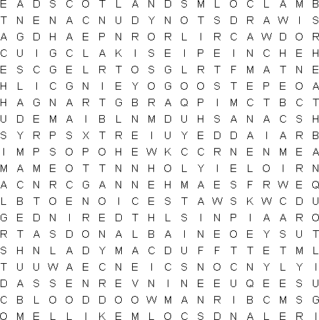 word search puzzle