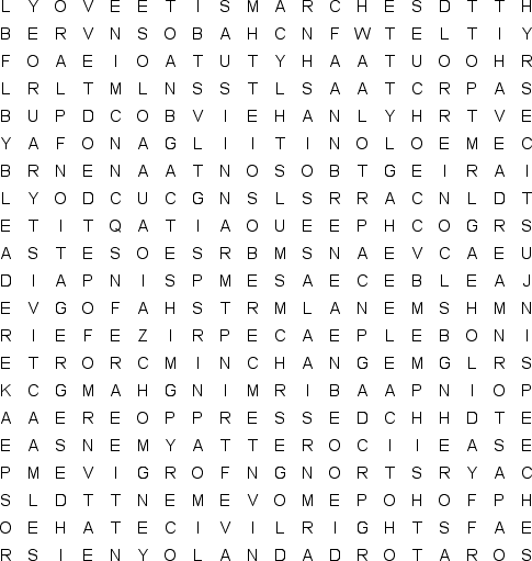 word search puzzle