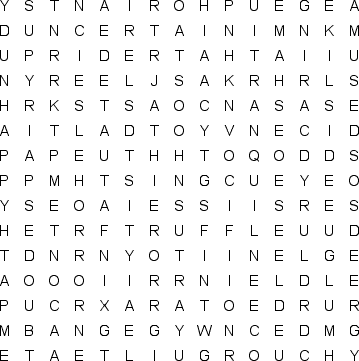 word search puzzle