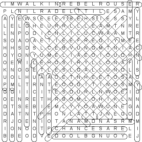 word search puzzle solution