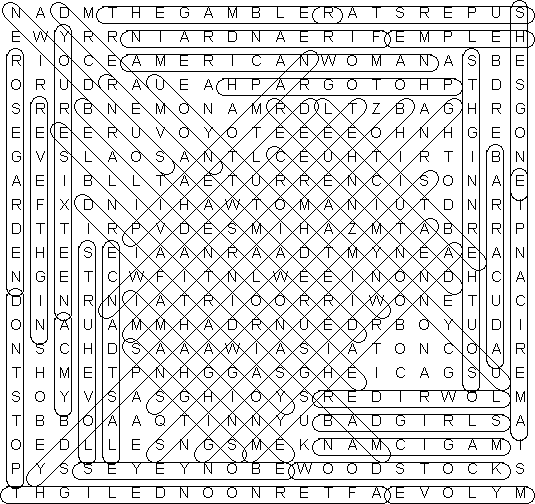 word search puzzle solution