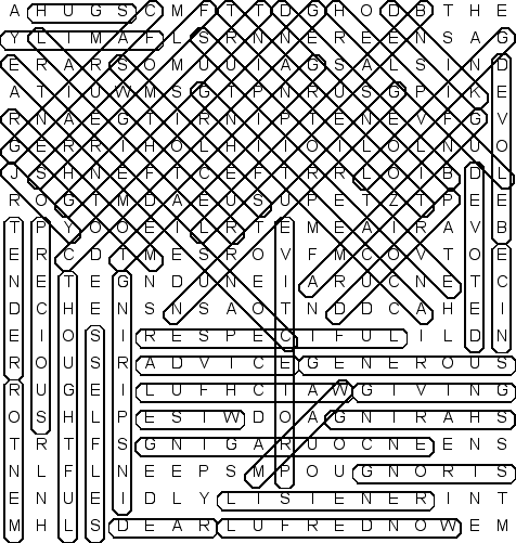 word search puzzle solution