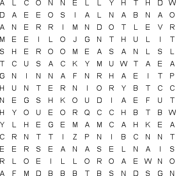 Movie Actresses 1 word search puzzle