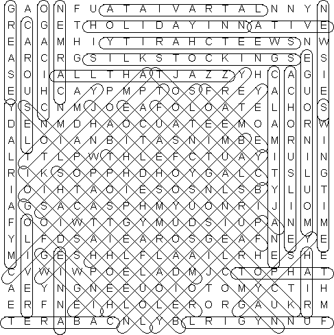 word search puzzle solution