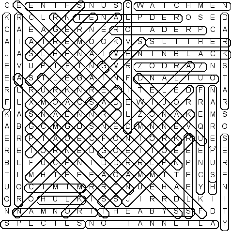 word search puzzle solution