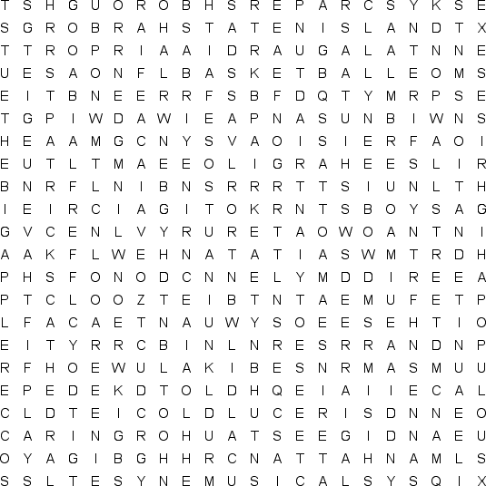 word search puzzle