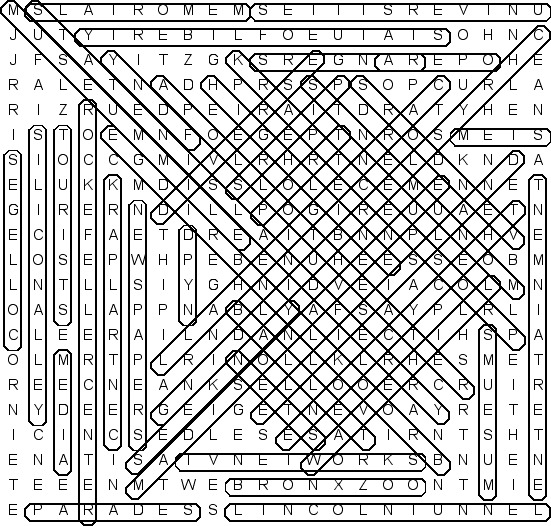 word search puzzle solution