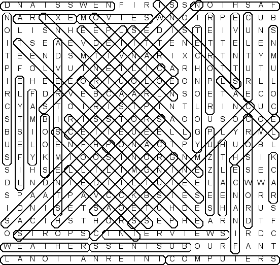 word search puzzle solution