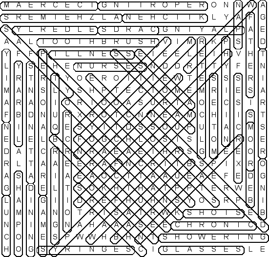 word search puzzle solution