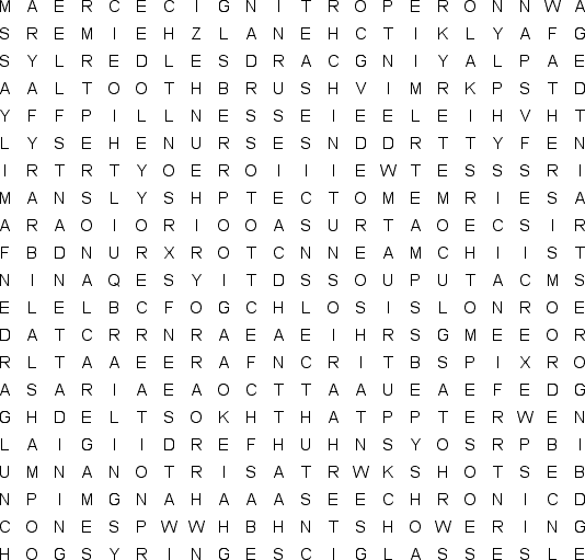 word search puzzle