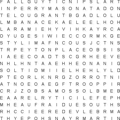 word search puzzle