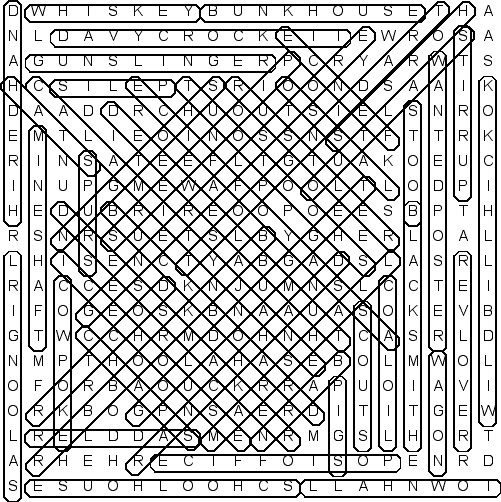 word search puzzle solution