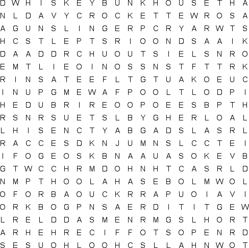 word search puzzle