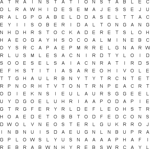 word search puzzle