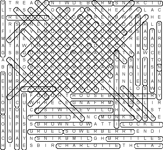 word search puzzle solution