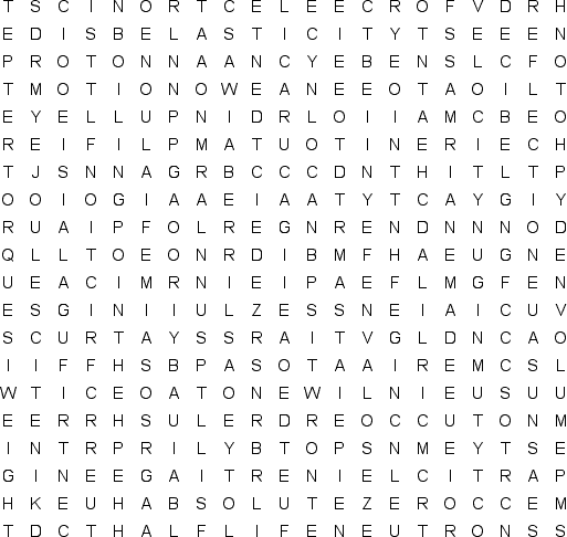 physics word search puzzle