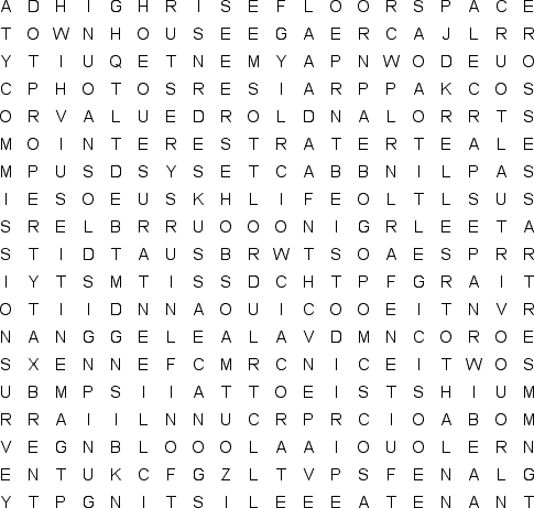 word search puzzle