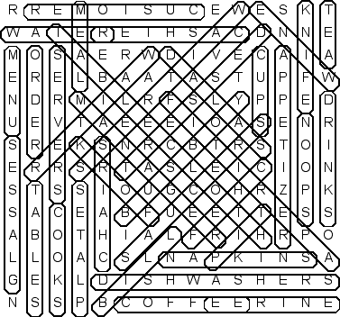 word search puzzle solution