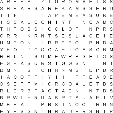 word search puzzle