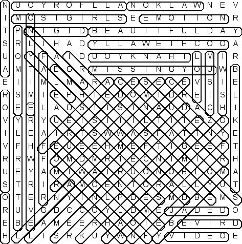 word search puzzle solution