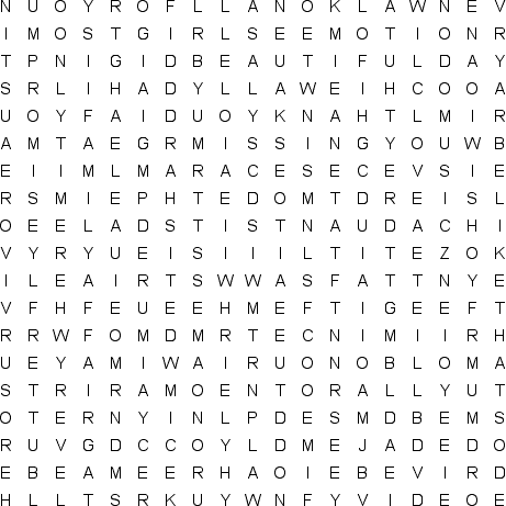 word search puzzle