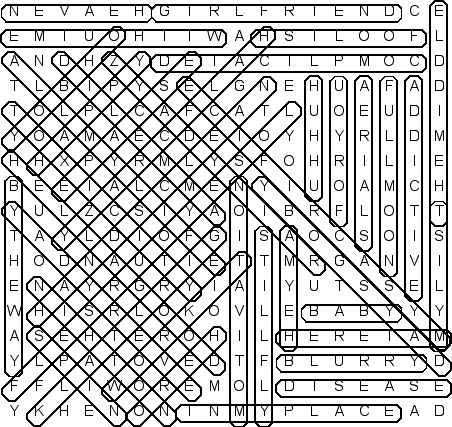 word search puzzle solution