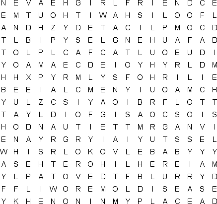 word search puzzle