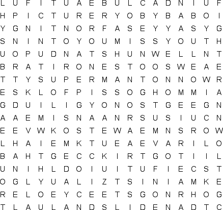 word search puzzle