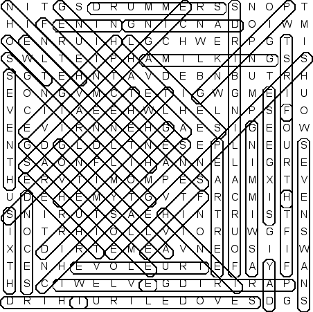 word search puzzle solution