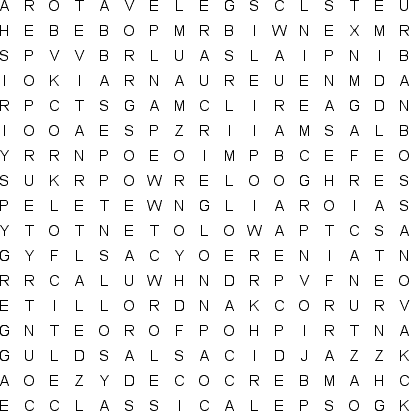 word search puzzle