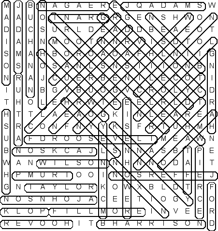 word search puzzle solution