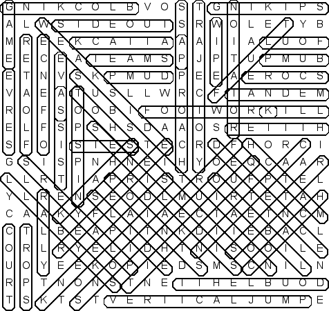 word search puzzle solution