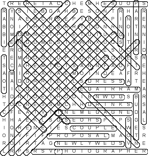 word search puzzle solution